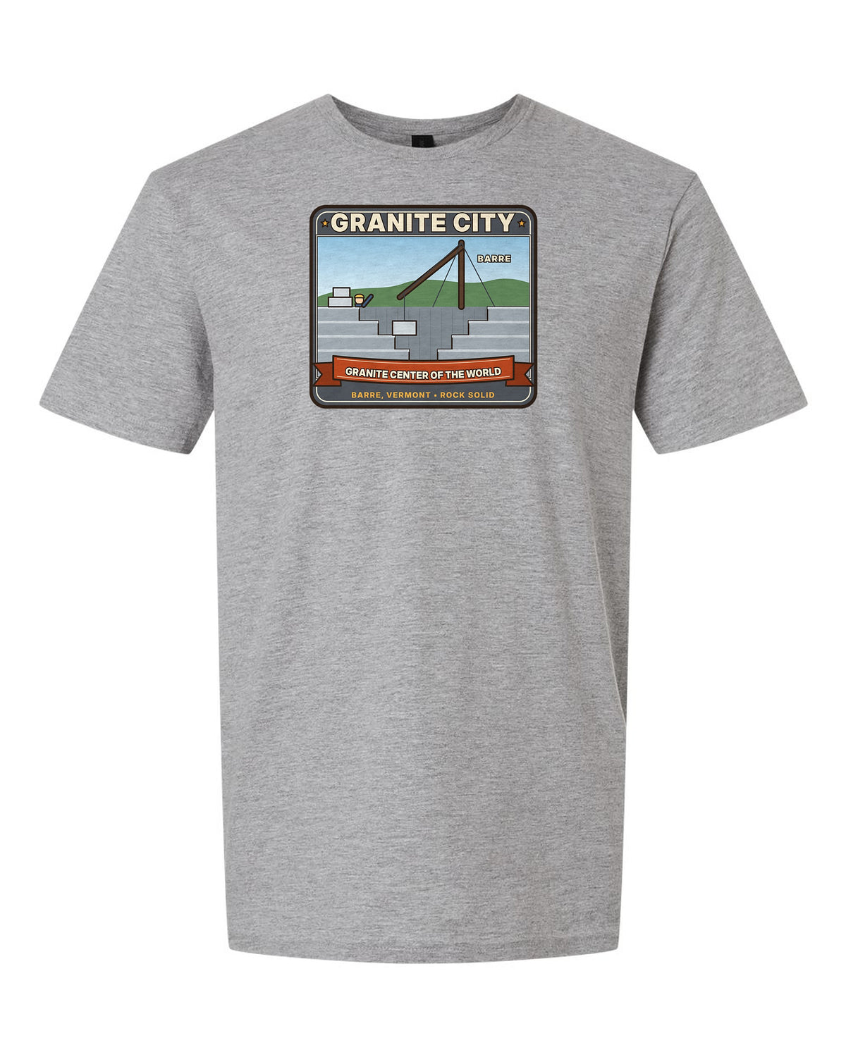 Granite City: Granite Center of the World - Barre Vermont T-Shirt