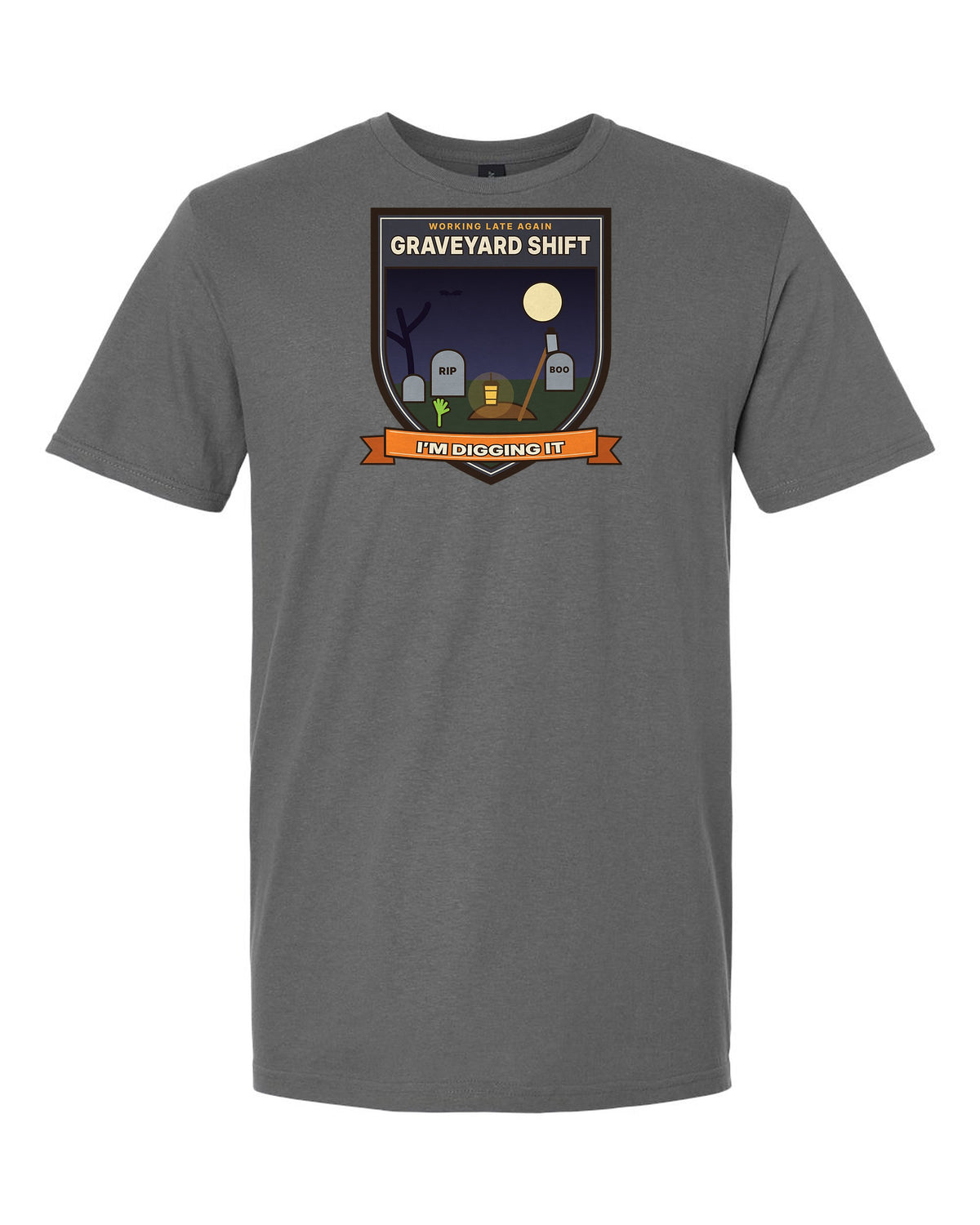 Graveyard Shift: I'm Digging It - Funny Halloween T-Shirt