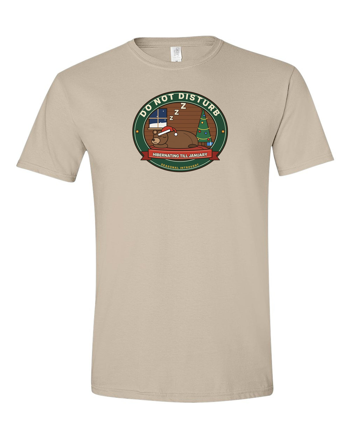 Do Not Disturb: Hibernating Till January - Funny Bear Christmas T-Shirt