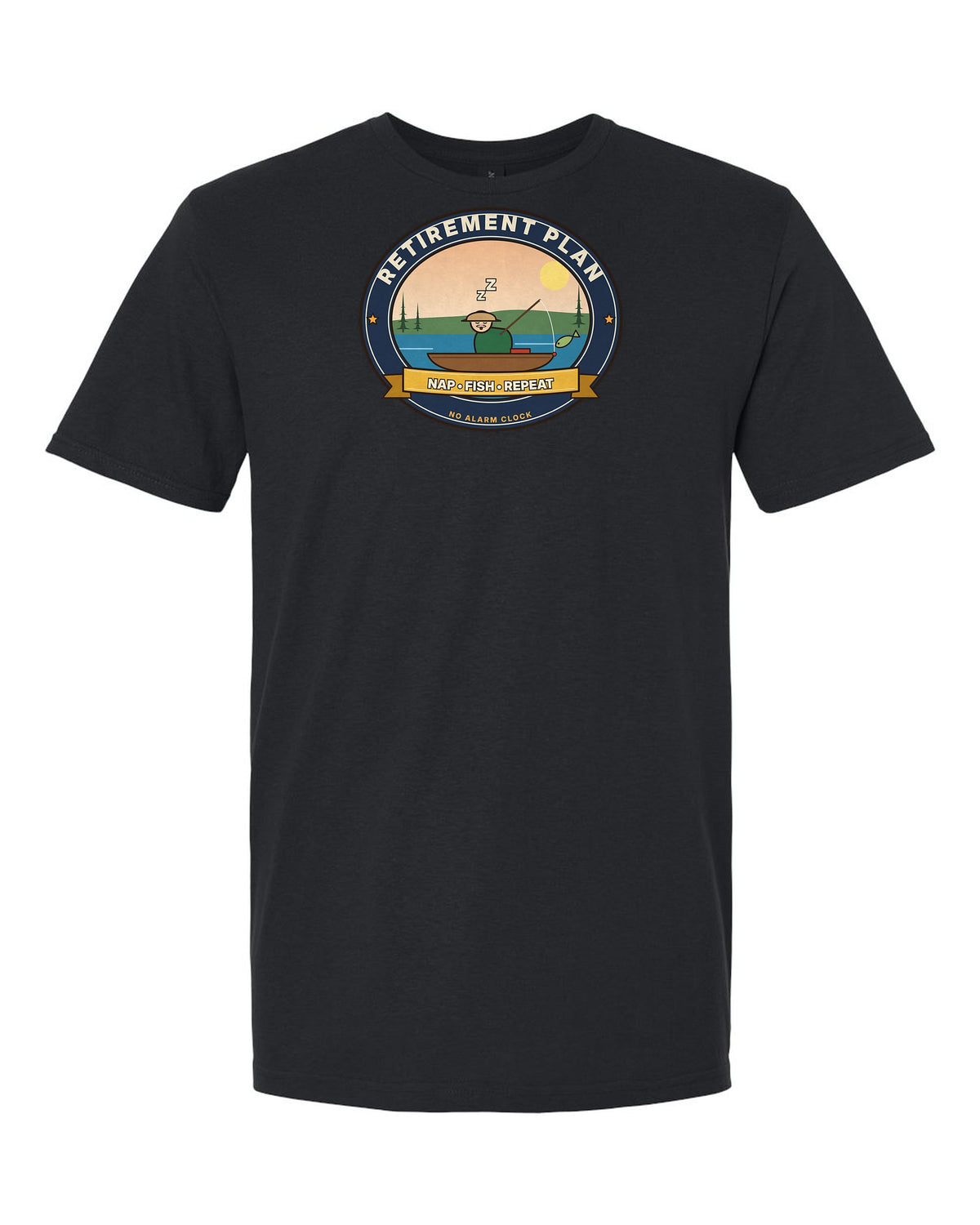 Retirement Plan: Nap, Fish, Repeat - Funny Fishing Retirement T-Shirt