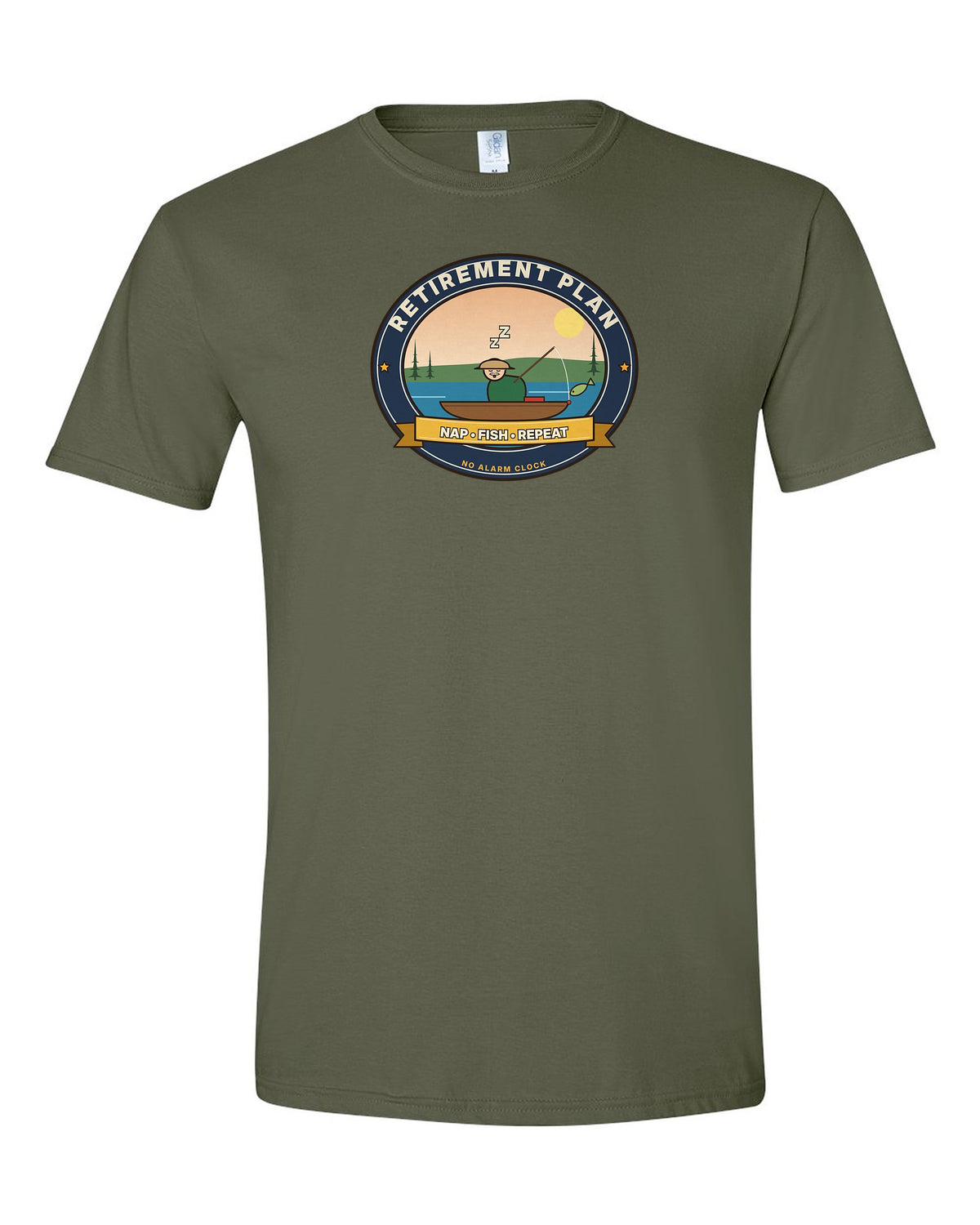 Retirement Plan: Nap, Fish, Repeat - Funny Fishing Retirement T-Shirt