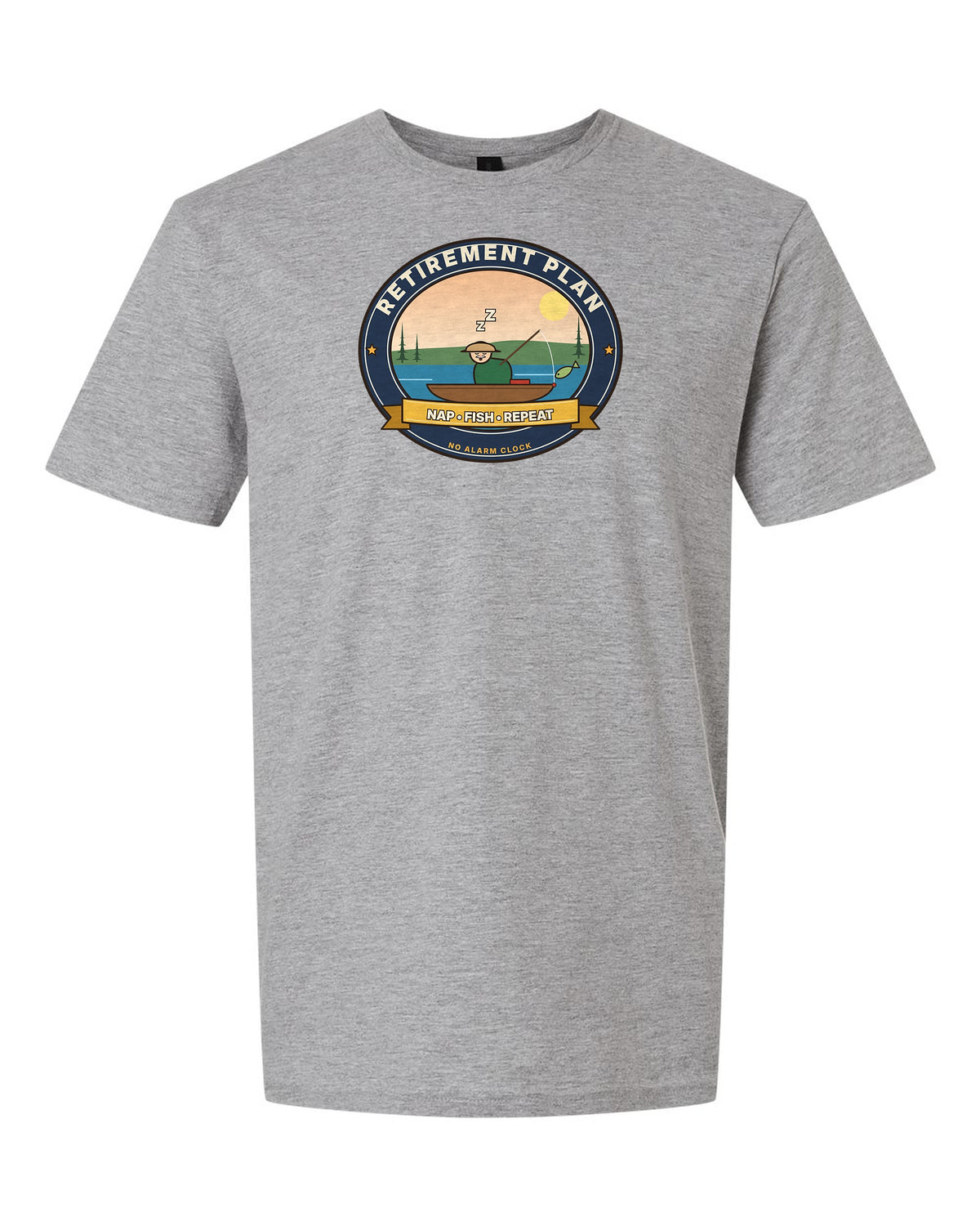 Retirement Plan: Nap, Fish, Repeat - Funny Fishing Retirement T-Shirt