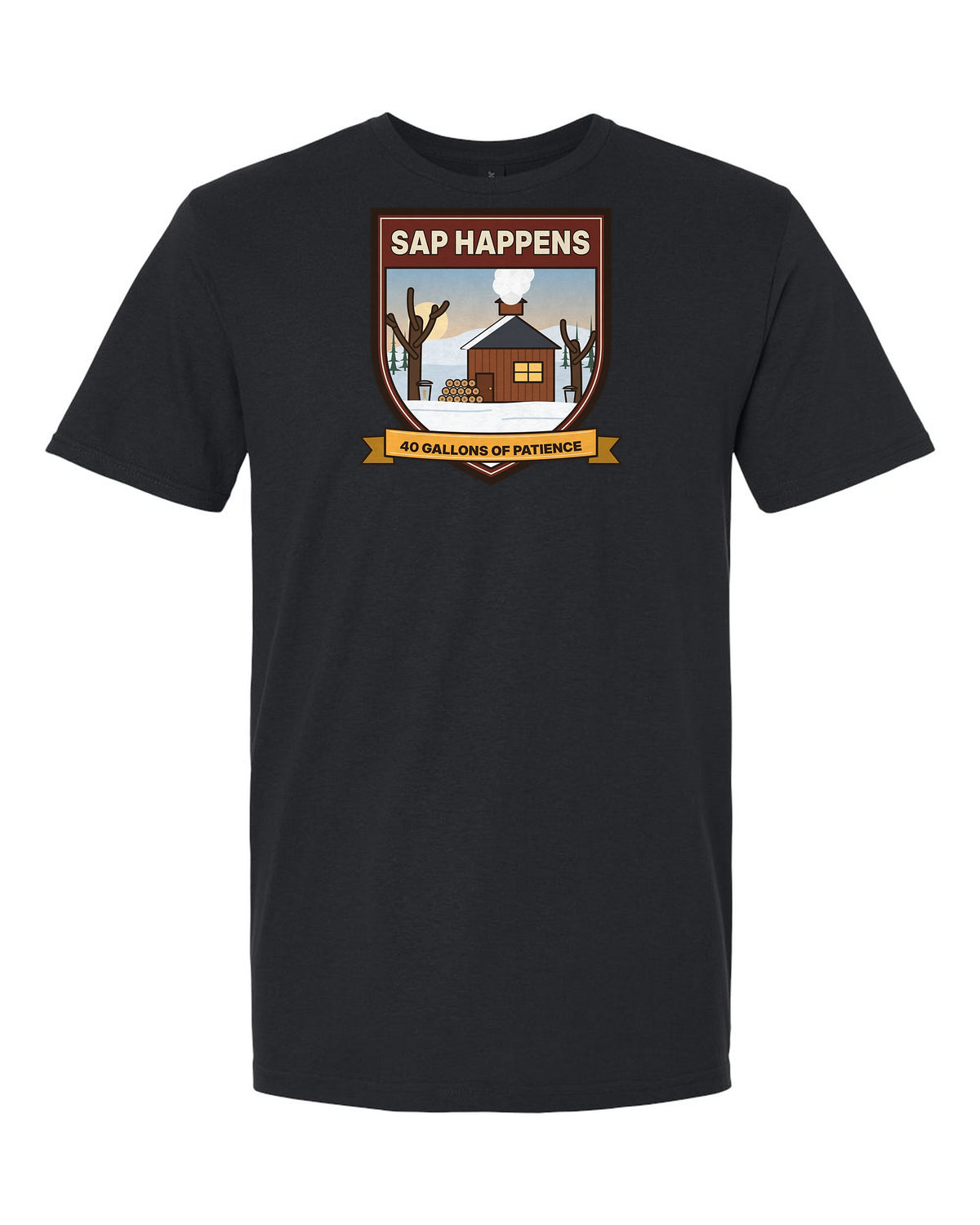 Sap Happens - Funny Maple Sugaring T-Shirt
