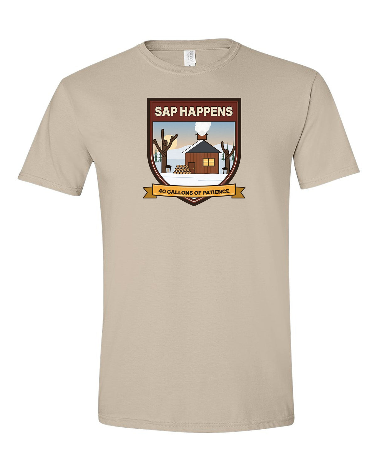 Sap Happens - Funny Maple Sugaring T-Shirt