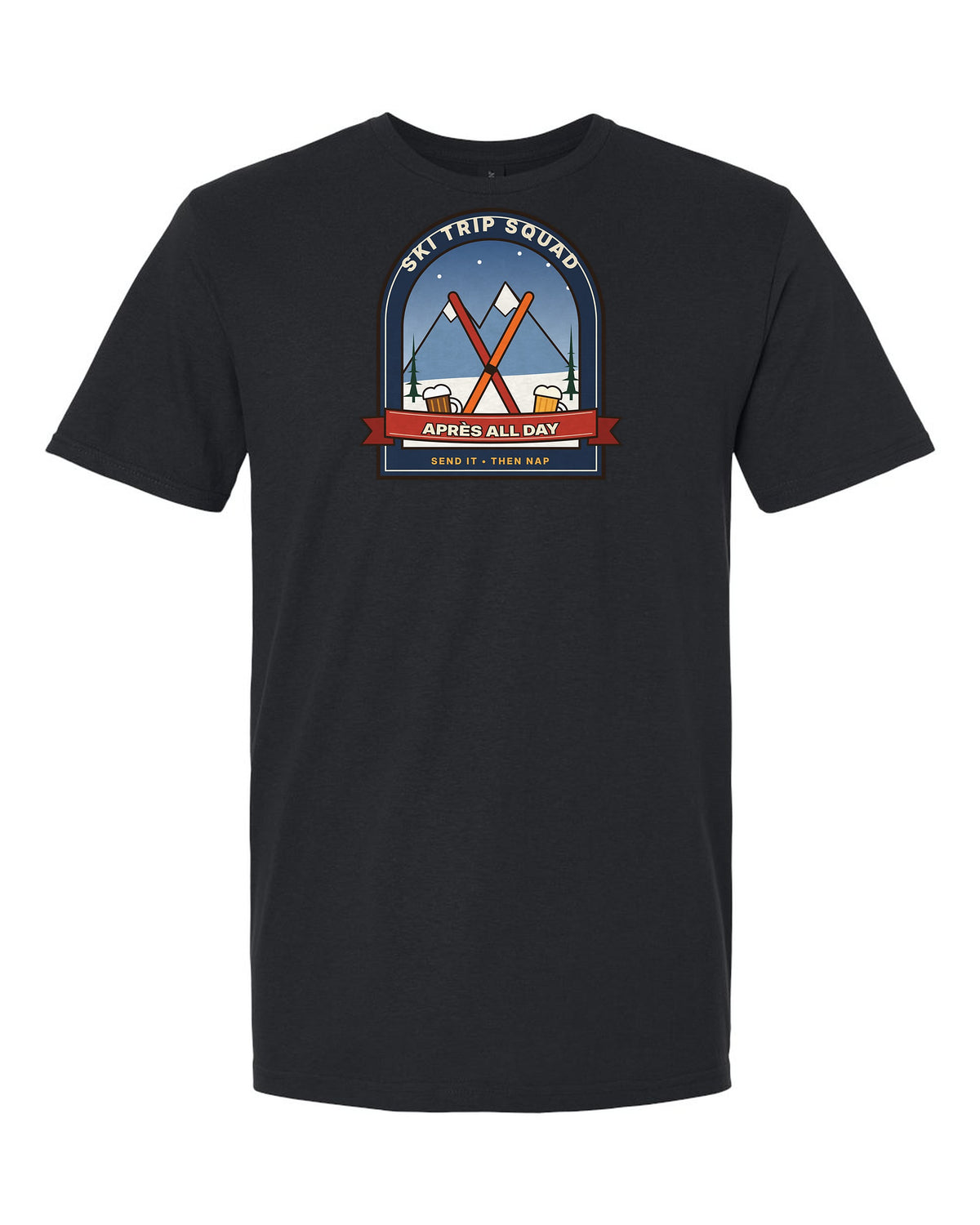 Ski Trip Squad: Après All Day - Ski Group T-Shirt