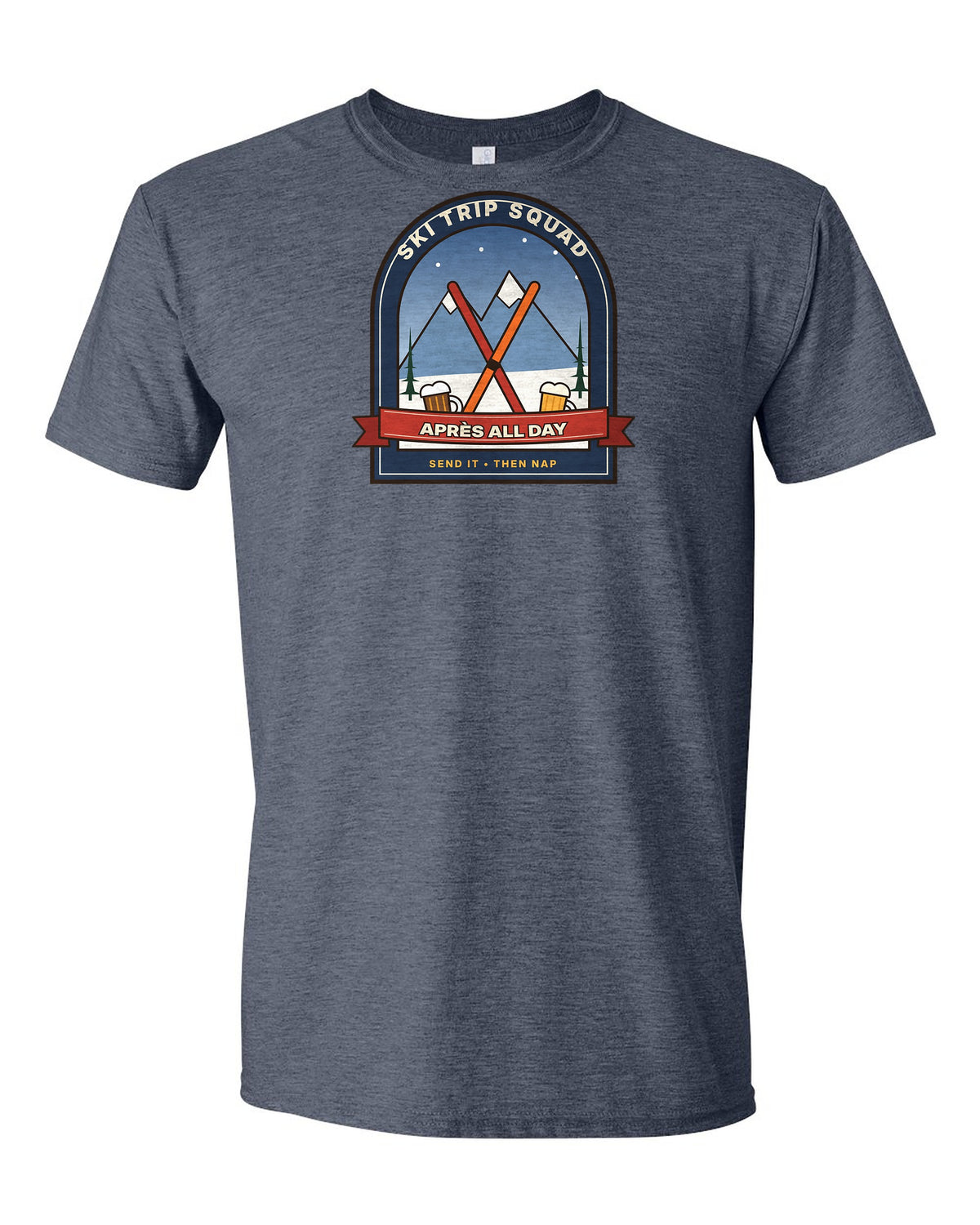 Ski Trip Squad: Après All Day - Ski Group T-Shirt