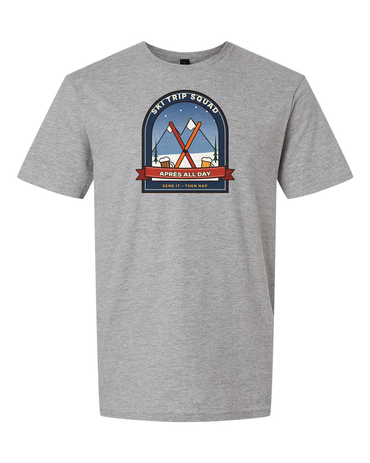 Ski Trip Squad: Après All Day - Ski Group T-Shirt