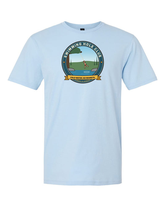 Swimming Hole Club: Cold Water. No Regrets. - Vermont Summer T-Shirt