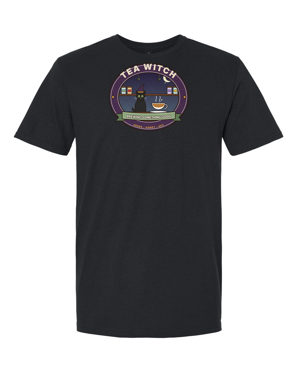 Tea Witch: Brewing Something Good - Herbalist Cat T-Shirt