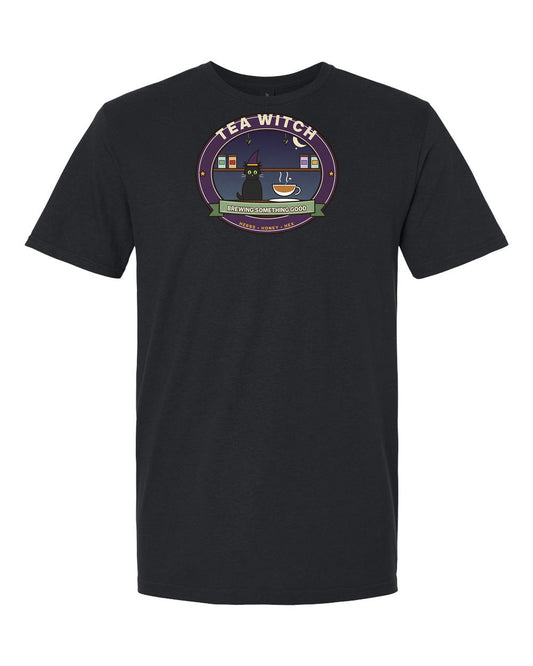 Tea Witch: Brewing Something Good - Herbalist Cat T-Shirt
