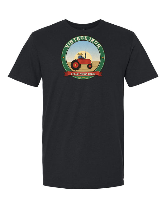 Vintage Iron: Still Plowing Ahead - Old Tractor Birthday T-Shirt