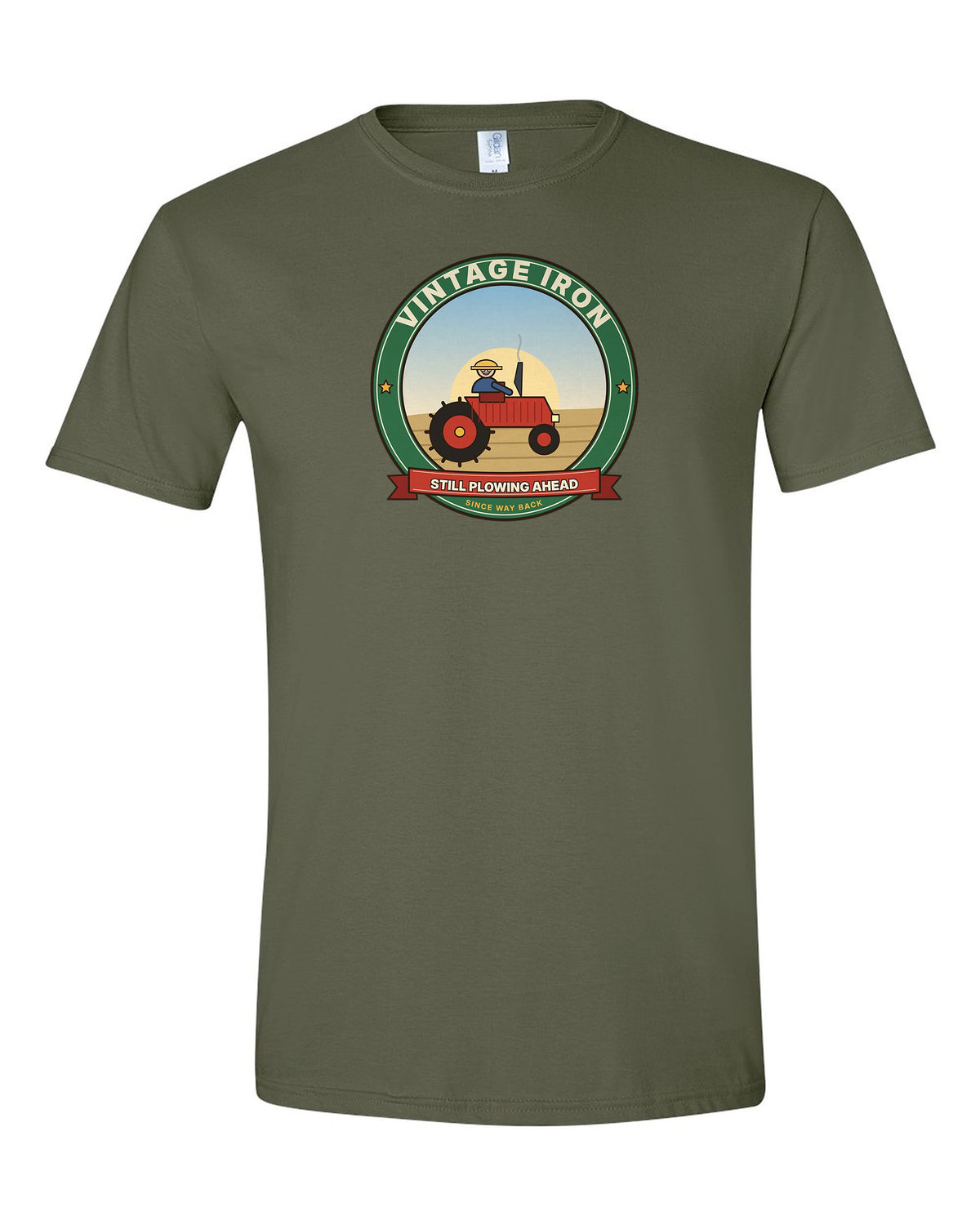 Vintage Iron: Still Plowing Ahead - Old Tractor Birthday T-Shirt