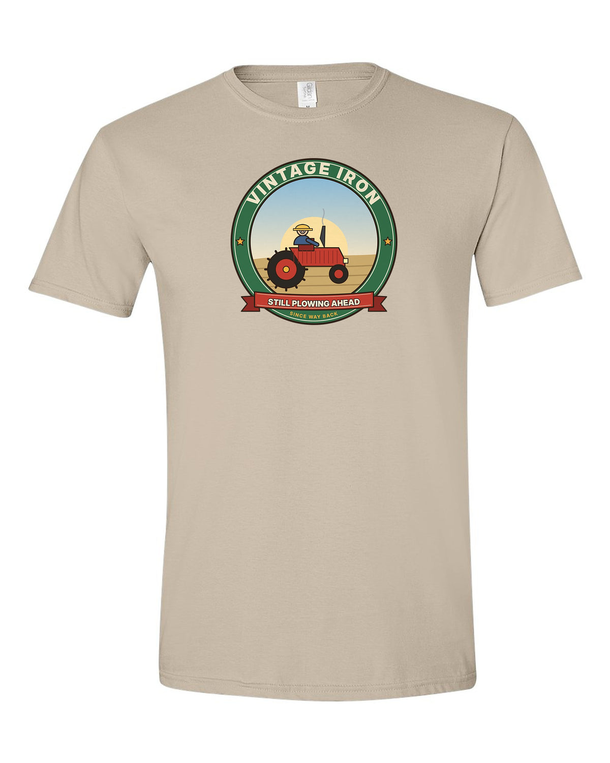 Vintage Iron: Still Plowing Ahead - Old Tractor Birthday T-Shirt