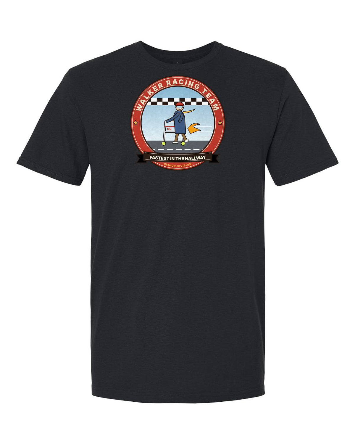 Walker Racing Team: Fastest in the Hallway - Funny Birthday T-Shirt