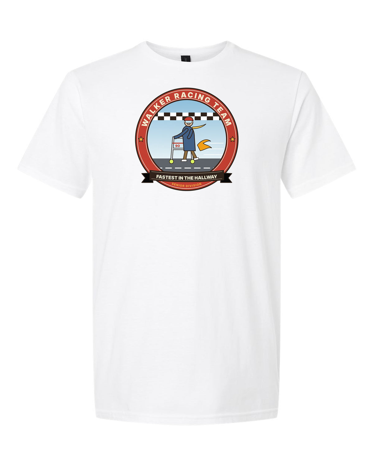 Walker Racing Team: Fastest in the Hallway - Funny Birthday T-Shirt