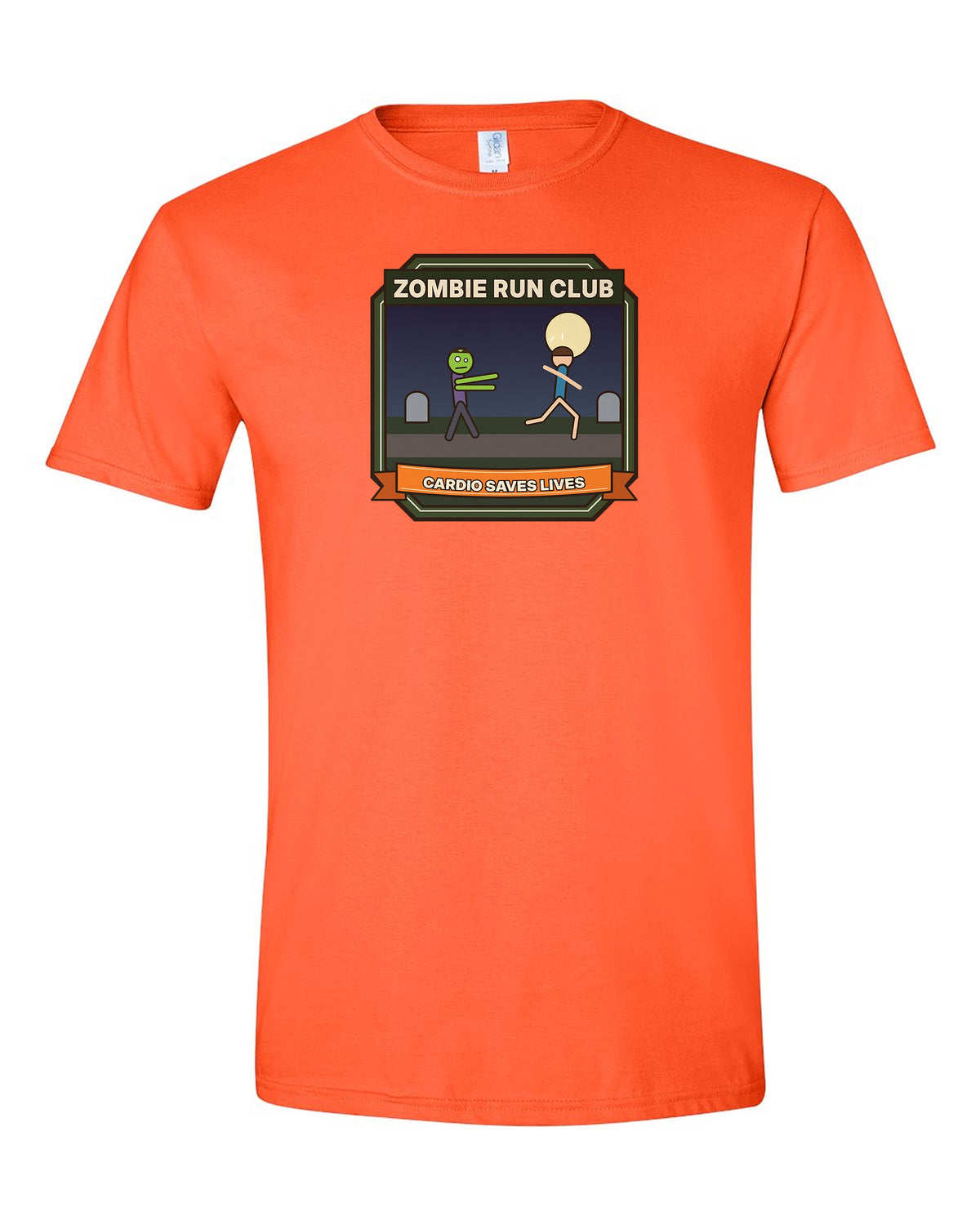Zombie Run Club: Cardio Saves Lives - Funny Halloween Running T-Shirt